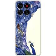 Чохол зі стразами ZTE Blade A56 Peafowl