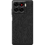 Чорний чохол BoxFace ZTE Blade A56 Leaves
