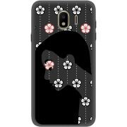 Черный чехол Uprint Samsung J400 Galaxy J4 2018 Flower Hair