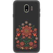 Черный чехол Uprint Samsung J400 Galaxy J4 2018 Ukrainian Ornament