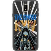 Черный чехол Uprint Samsung J400 Galaxy J4 2018 Привид Києва в дії