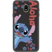 Черный чехол Uprint Samsung J400 Galaxy J4 2018 Гавайський гість Stich