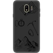 Черный чехол Uprint Samsung J400 Galaxy J4 2018 Mountains