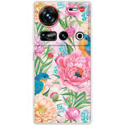 Чохол BoxFace Nubia Z70 Ultra Birds in Flowers