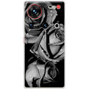 Чохол BoxFace Nubia Z70 Ultra Black and White Roses