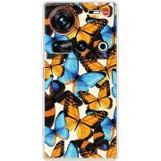 Прозорий чохол BoxFace Nubia Z70 Ultra Butterfly Morpho