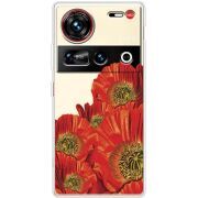 Прозорий чохол BoxFace Nubia Z70 Ultra Red Poppies