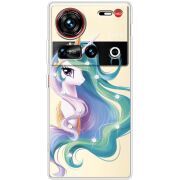 Чохол зі стразами Nubia Z70 Ultra Unicorn Queen