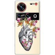 Чохол зі стразами Nubia Z70 Ultra Heart