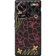 Чорний чохол BoxFace Nubia Z70 Ultra FranceFlowers