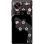 Чорний чохол BoxFace Nubia Z70 Ultra Flower Hair