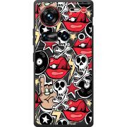 Чорний чохол BoxFace Nubia Z70 Ultra Rock Graffiti