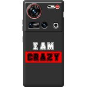 Чорний чохол BoxFace Nubia Z70 Ultra I'm Crazy