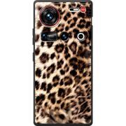 Чорний чохол BoxFace Nubia Z70 Ultra Леопардовий