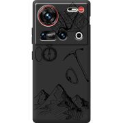 Чорний чохол BoxFace Nubia Z70 Ultra Mountains