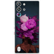 Чохол BoxFace Nubia RedMagic 10 Pro Exquisite Purple Flowers