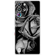 Чохол BoxFace Nubia RedMagic 10 Pro Black and White Roses