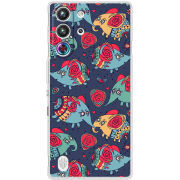 Чохол BoxFace Nubia RedMagic 10 Pro Flying Elephants