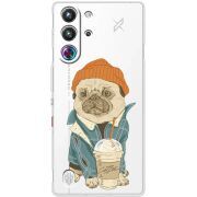 Прозорий чохол BoxFace Nubia RedMagic 10 Pro Dog Coffeeman