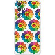 Прозорий чохол BoxFace Nubia RedMagic 10 Pro Hippie Flowers