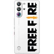 Прозорий чохол BoxFace Nubia RedMagic 10 Pro Free Fire Black Logo