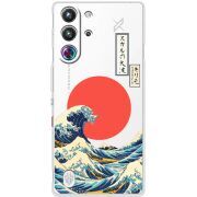 Прозорий чохол BoxFace Nubia RedMagic 10 Pro Большая волна в Канагаве