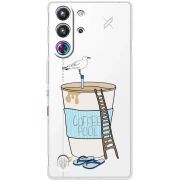 Прозорий чохол BoxFace Nubia RedMagic 10 Pro Segull in Cofee Pool