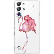 Прозорий чохол BoxFace Nubia RedMagic 10 Pro Floral Flamingo