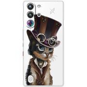 Прозорий чохол BoxFace Nubia RedMagic 10 Pro Steampunk Cat