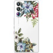 Прозорий чохол BoxFace Nubia RedMagic 10 Pro Floral