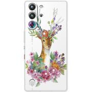 Чохол зі стразами Nubia RedMagic 10 Pro Deer with flowers