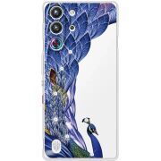 Чохол зі стразами Nubia RedMagic 10 Pro Peafowl