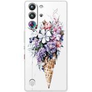 Чохол зі стразами Nubia RedMagic 10 Pro Ice Cream Flowers
