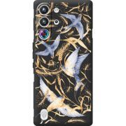 Чорний чохол BoxFace Nubia RedMagic 10 Pro Ластівки