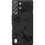 Чорний чохол BoxFace Nubia RedMagic 10 Pro Mountains