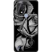 Чохол BoxFace Blackview A50 Black and White Roses