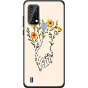Чохол BoxFace Blackview A50 Flower Hands