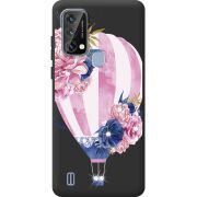 Чохол зі стразами Blackview A50 Pink Air Baloon