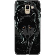 Черный чехол Uprint Samsung J600 Galaxy J6 2018 Wolf