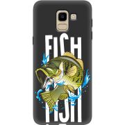 Черный чехол Uprint Samsung J600 Galaxy J6 2018 Fish