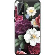 Прозорий чохол BoxFace Blackview A50 Floral Dark Dreams