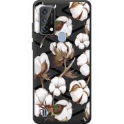 Прозорий чохол BoxFace Blackview A50 Cotton flowers