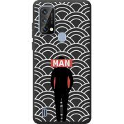 Чорний чохол BoxFace Blackview A50 Man Pattern