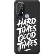 Чорний чохол BoxFace Blackview A50 Hard Times Good Times