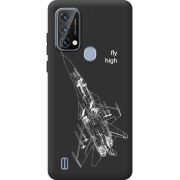 Чорний чохол BoxFace Blackview A50 Військовий літак