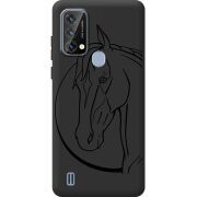 Чорний чохол BoxFace Blackview A50 Horse