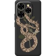 Прозорий чохол BoxFace Blackview Shark 9 Glamor Snake