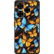 Прозорий чохол BoxFace Blackview Shark 9 Butterfly Morpho