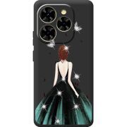 Чохол зі стразами Blackview Shark 9 Girl in the green dress
