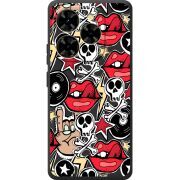 Чорний чохол BoxFace Blackview Shark 9 Rock Graffiti